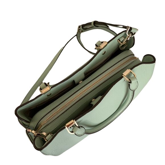 Kate Spade New York Leather Satchel Crossbody Mint Green Good Condition - Picture 4 of 11